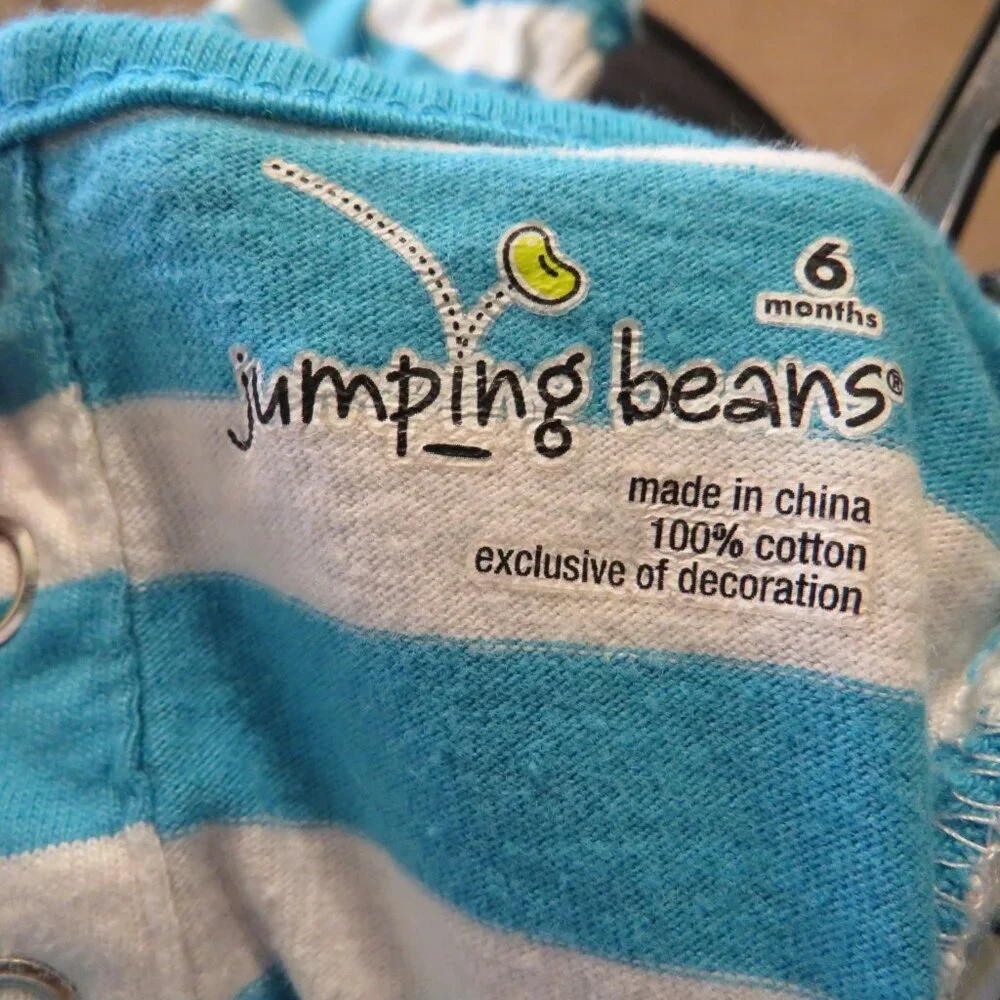 jumping beans blue striped